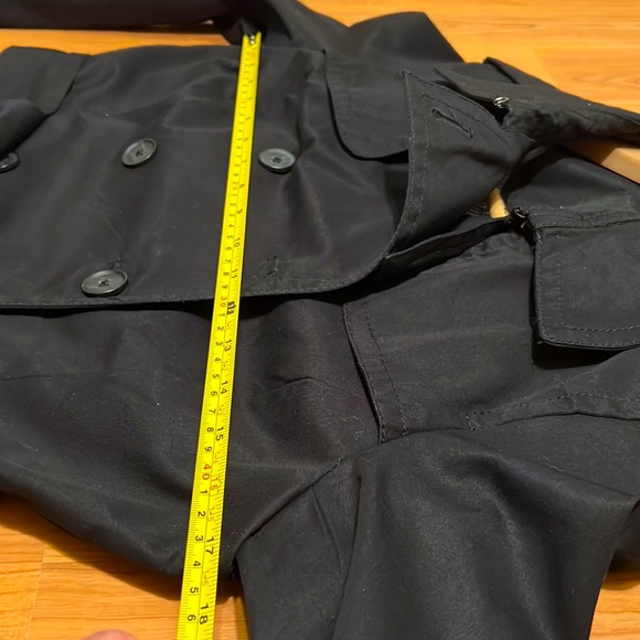 Banana Republic Factory black cotton trench coat - Picture 12 of 17